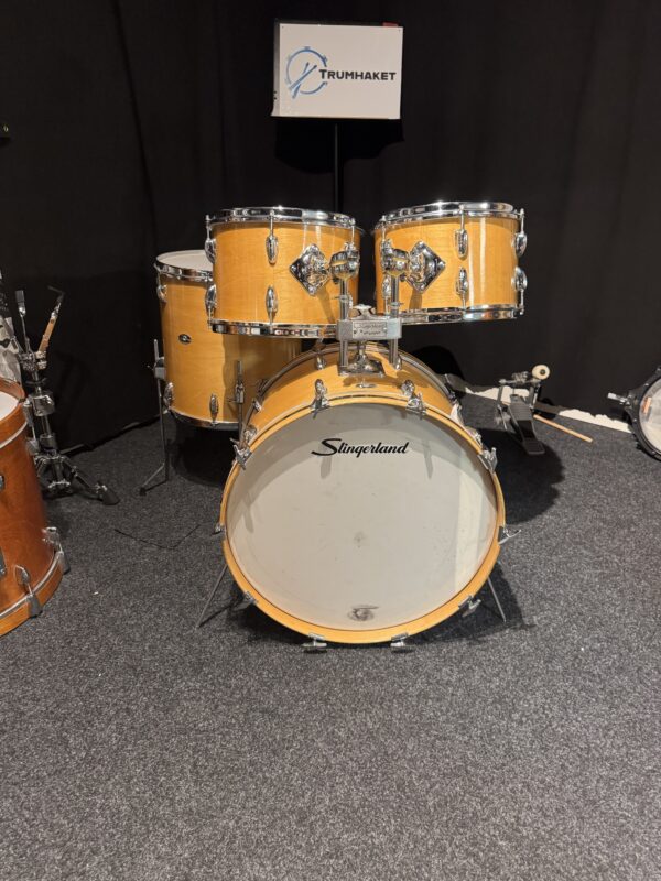 Slingerland 22x14", 12x8", 13"x9", 16"x16". 70’s, 3-ply 12900kr