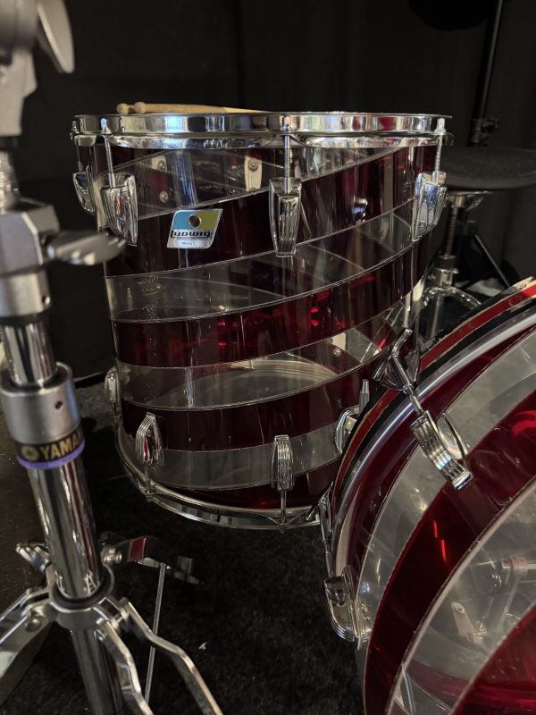 Ludwig Vistalite 70’s Swirl Pattern C Red/transparent 13x9, 16x16, 22x14” 13900kr - Bild 3